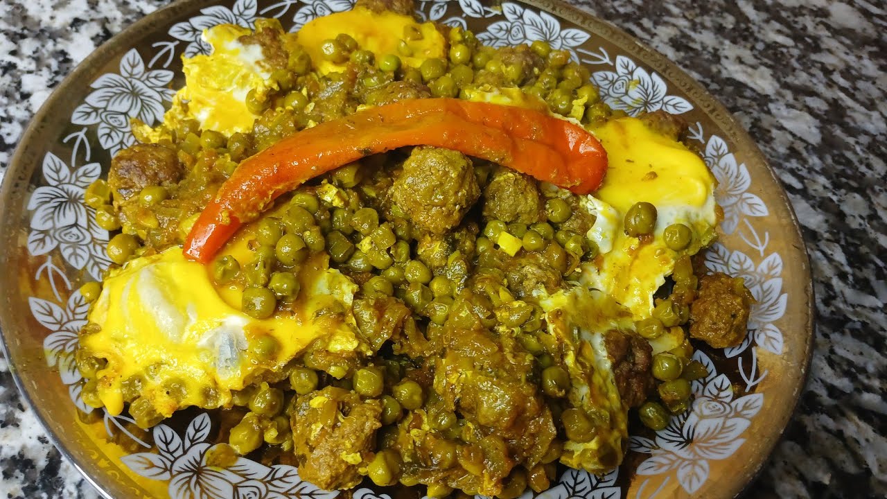 شاركت معكم طاجين الجلبان كفته يا سلام شهي ولذيذ 😋👍