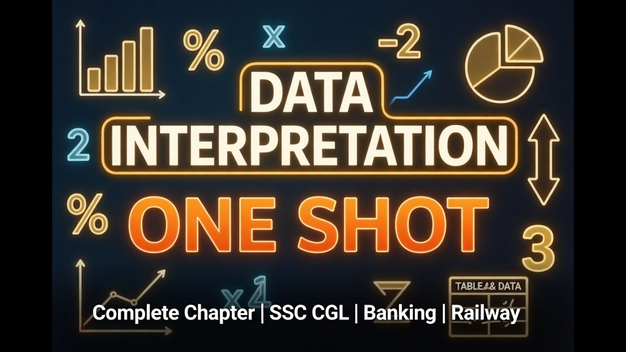 Data Interpretation One Shot | DI Complete Lecture in Hindi | SSC CGL, Bank, Railway