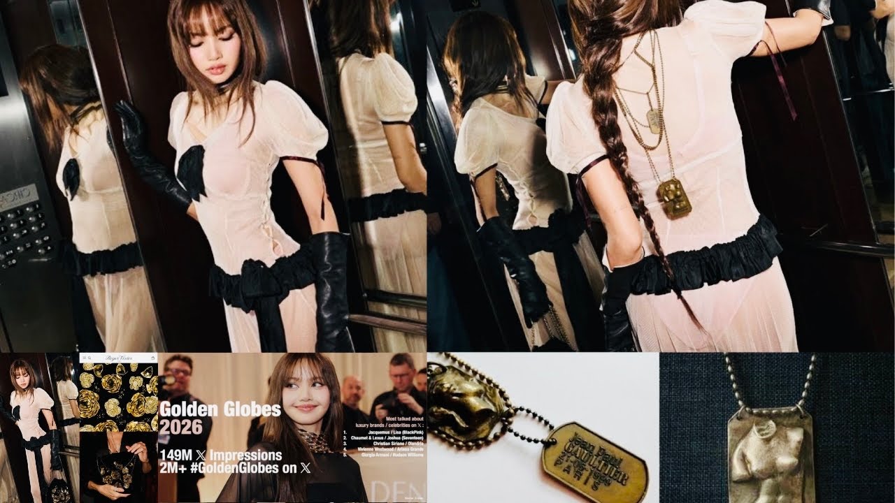 LISA’s Viral Jacquemus Look at Golden Globes 2026! UNEXPECTED Ranking on X Trends!