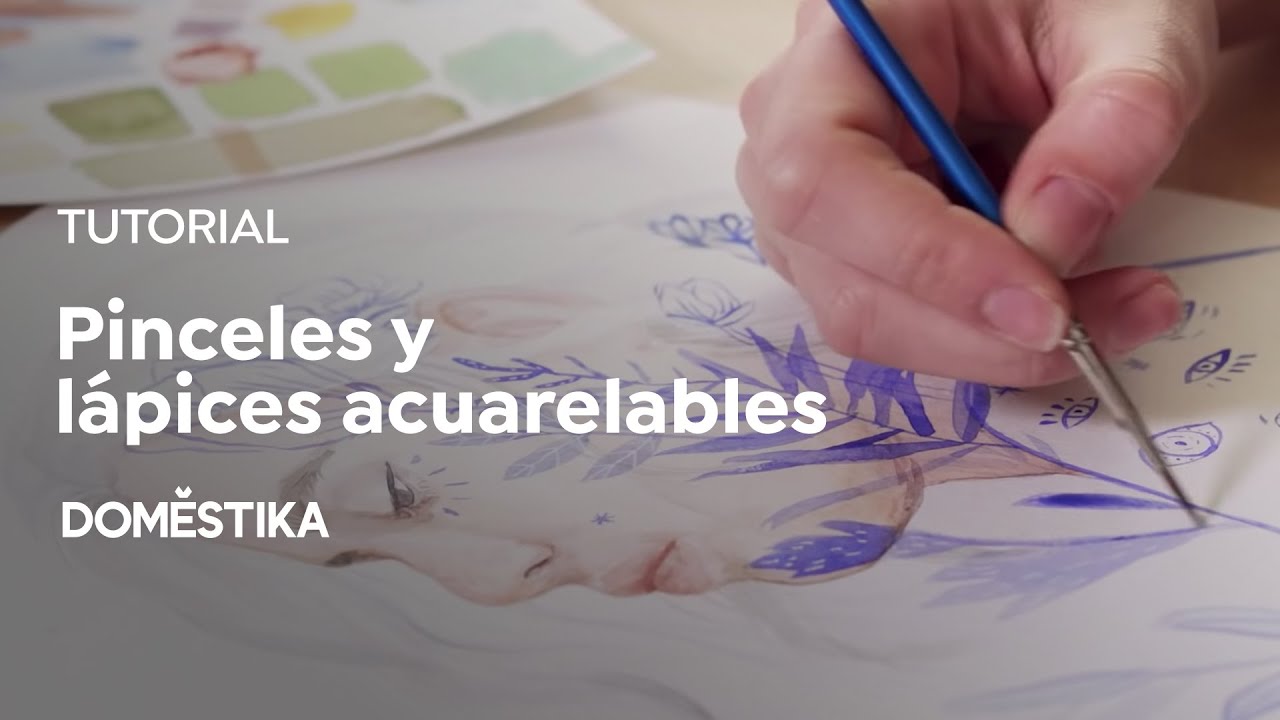 TUTORIAL Acuarela : Cómo Pintar con Pinceles y Lápices Acuarelables | Naranjalidad | Domestika