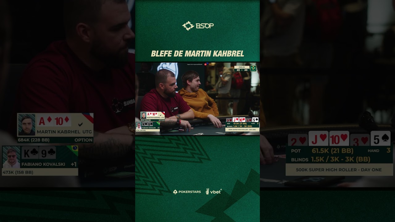 JOGADA DE MARTIN KABRHEL! #bsop #poker