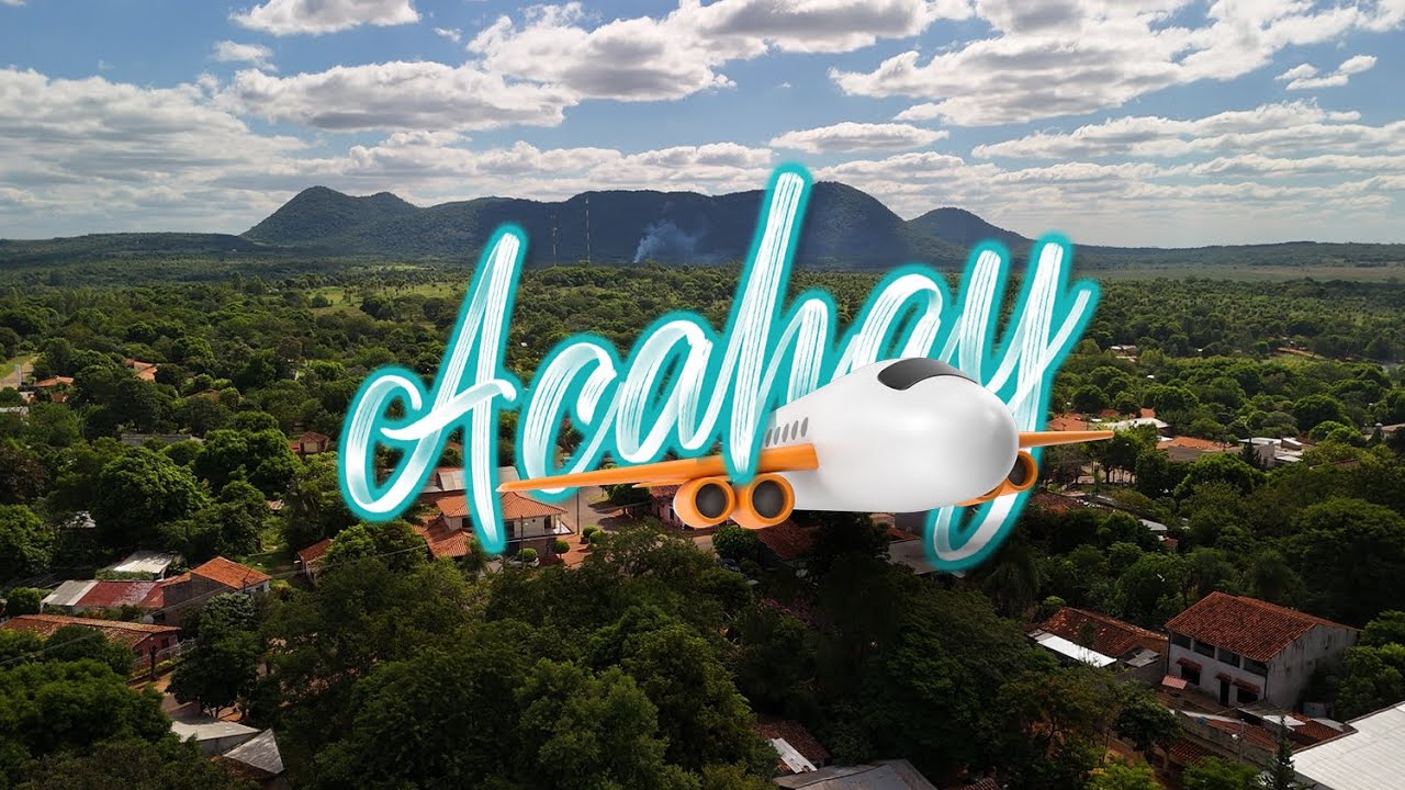 Acahay from above, Paraguari, Paraguay
