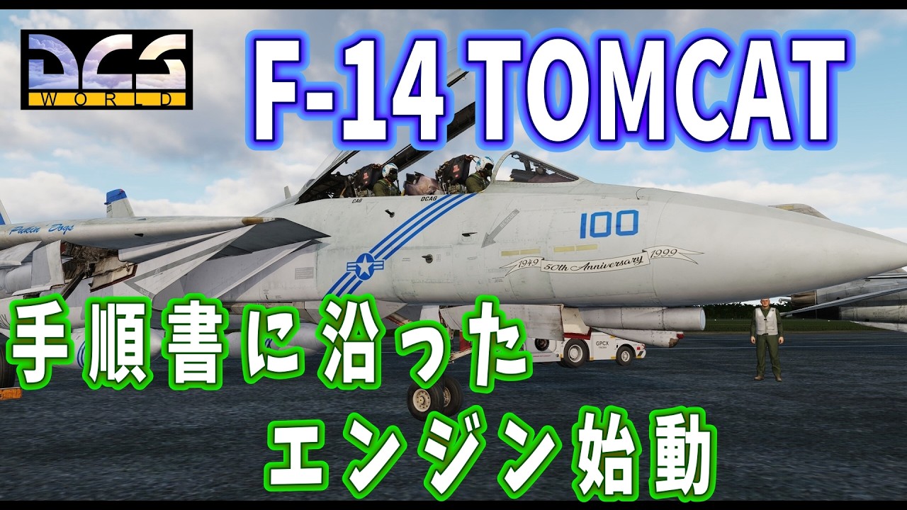 【DCS world】【F14】　エンジンスタート手順（COLD　start）