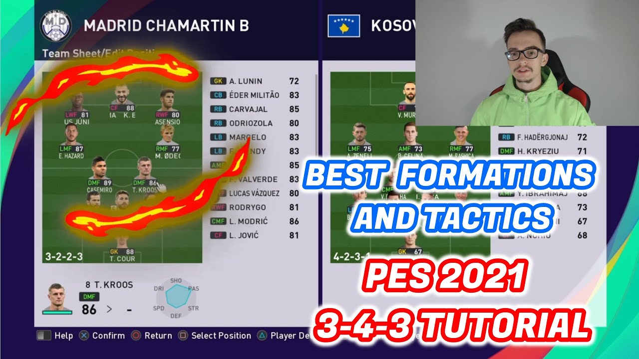 PES 2021 - BEST CUSTOM FORMATION 3-4-3 (3-2-2-3) TUTORIAL - BEST TACTICS & INSTRUCTIONS