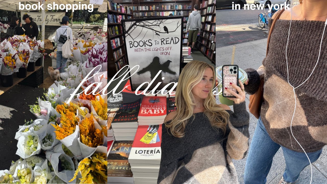 Осенние дневники | Октябрьский книжный клуб + открытие новых книжных магазинов в Нью-Йорке
