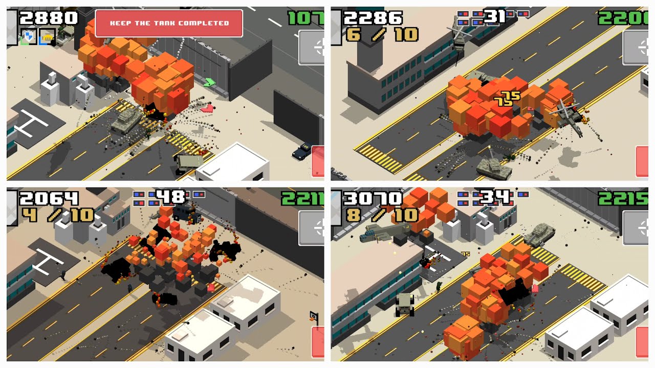 Smashy Road: Wanted 2 - Keep The Tank (Best Demonstration)