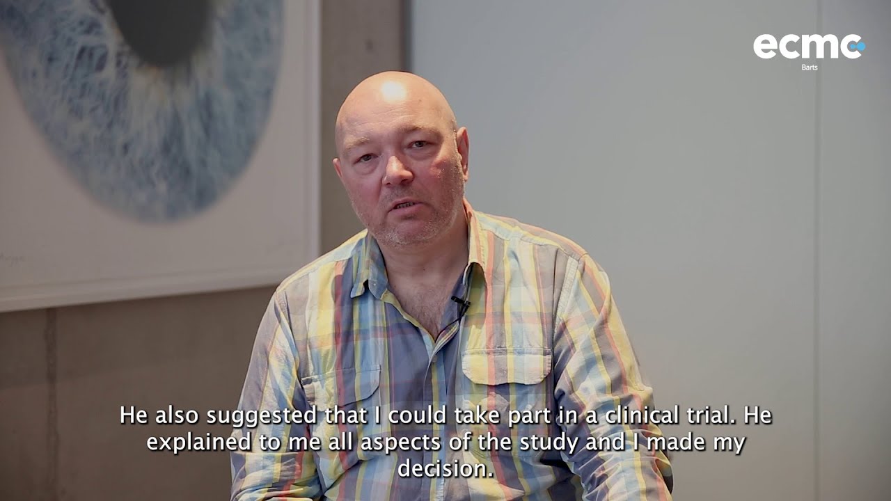 Patient experiences of cancer clinical trials at Barts ECMC (spoken in Polish, English subtitles).