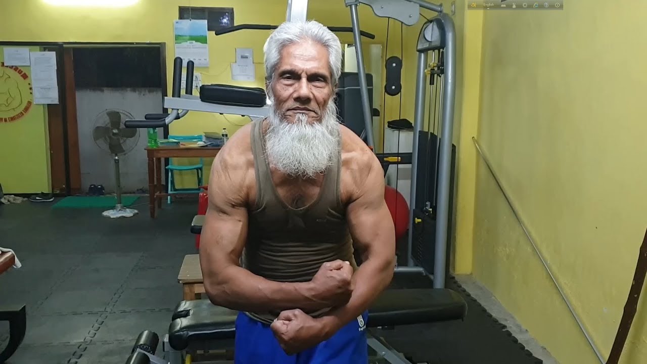 72 years Old Bangladeshi Bodybuilder and Freedom Fighter Tipu