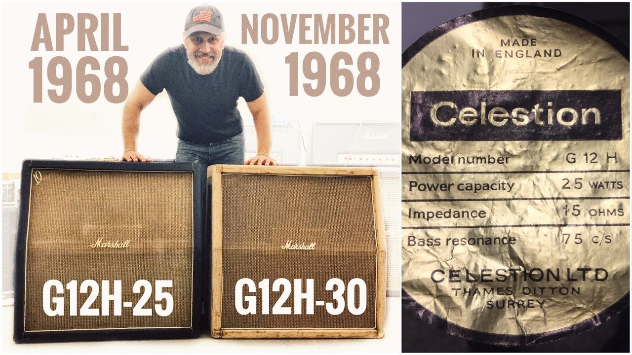 Vintage Marshall 100 Hendrix Speaker Cabinets - 1st Vs 2nd Version