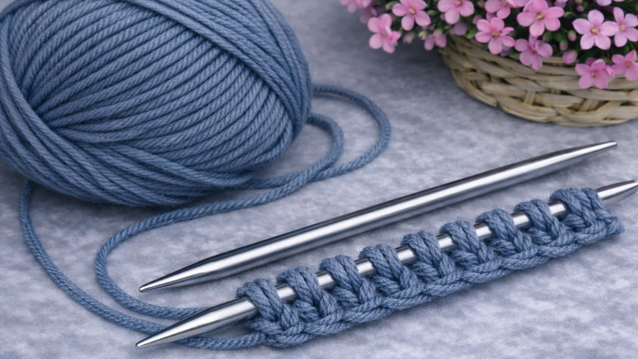 Üç Günde Yelek Örün 🌸Kolay İki Şiş Örgü Yelek Model Desen #crochet #knitting #diy 