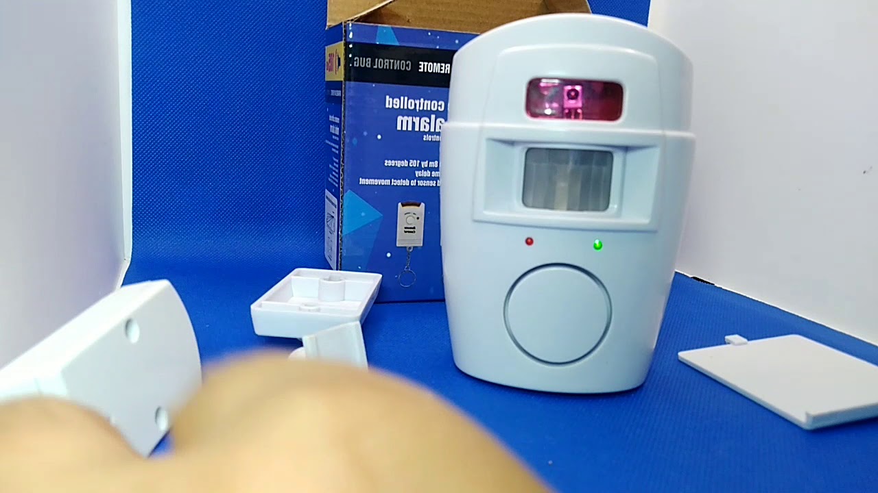 EMASTIFF Alarm Anti Maling Infrared PIR Sensor Gerak 2 Remote   YL105