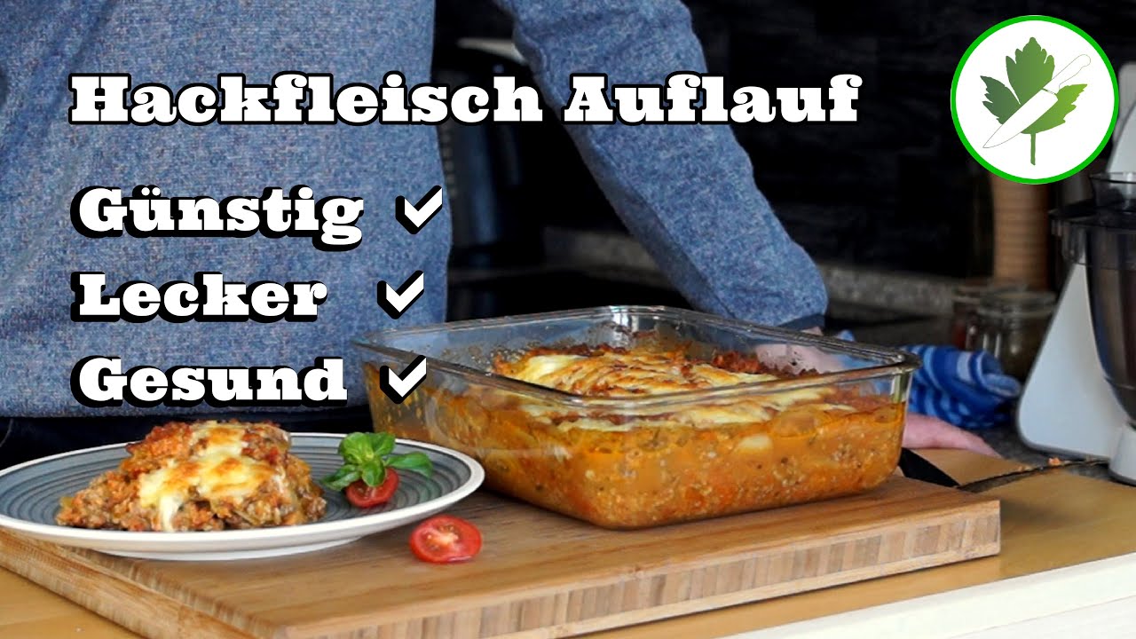 Deftiger Hackfleisch Kartoffelauflauf mit Gemüse