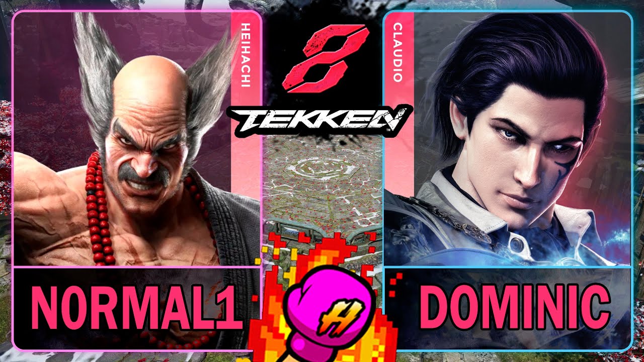 Tekken 8 N0rmal1 (HEIHACHI) VS Dominic (CLAUDIO)🥊 鉄拳8🥊4K 60ᶠᵖˢ🥊T8🥊TK8 #tekken