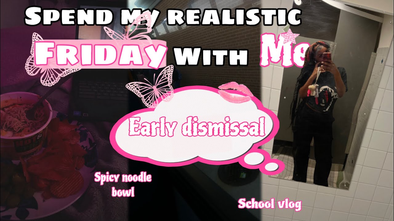 Spend my realistic Friday with Me °❀ | School vlog | Spicy Noodle Bowl tutorial | +more 