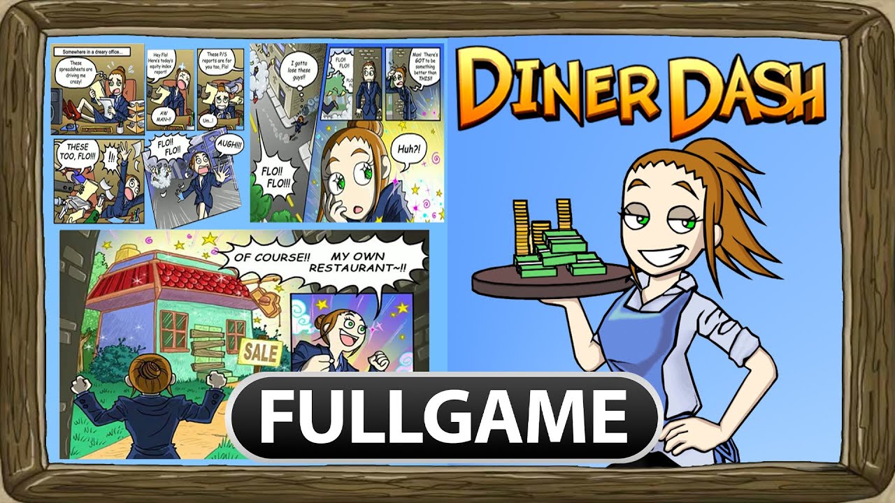 Diner Dash - WALKTHROUGH [FULLGAME 1080P HD - No Commentary]