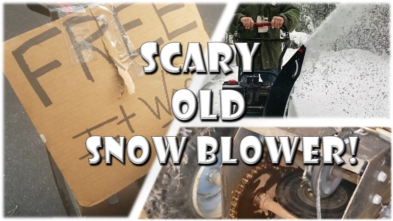 Curb find!! Junked Old Craftsman Snow Blower. 1996 8.5hp Free & Fixed! Blasting Snow With a 2-Stage!