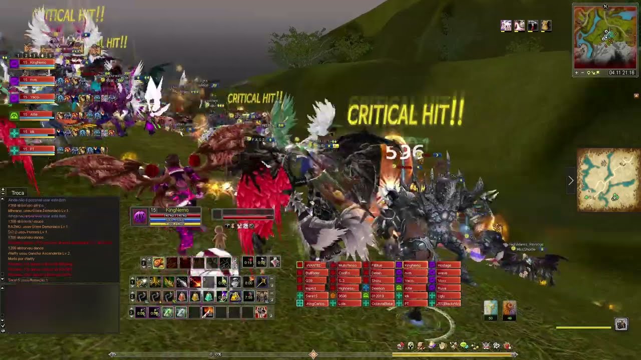 PvP 15 Shaiya Fawkes (PT) Nemo On = GANG WAR OFF