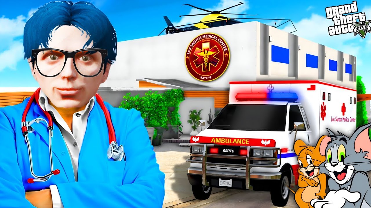 ကျ‌နော် ကိုယ်ပိုင်ဆေးရုံတည်ထောင်ပီးလူနာတွေကိုအခမဲ့ဆေးကုသပေးခဲ့တယ်/ Building Hospital in GTA V