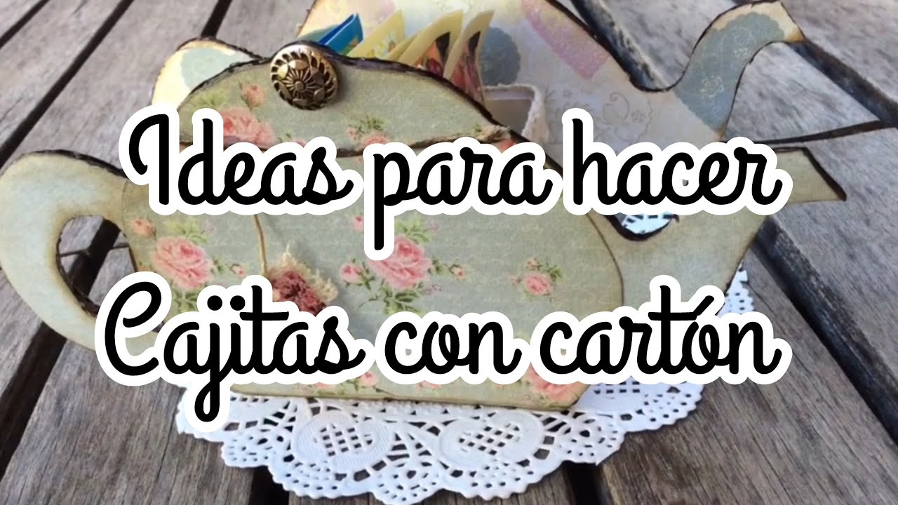 Ideas para hacer cajitas con cartón