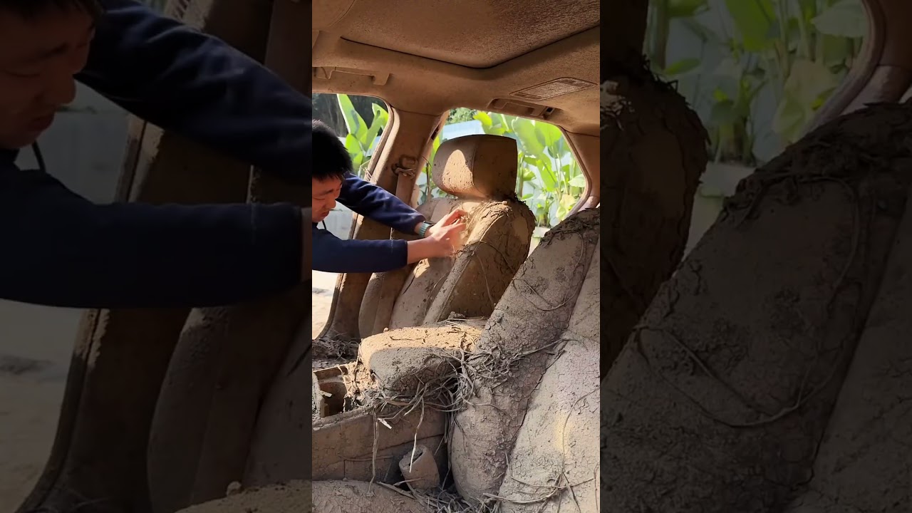 Засыпка грязью @MrBeast Машина за 5 долларов😱