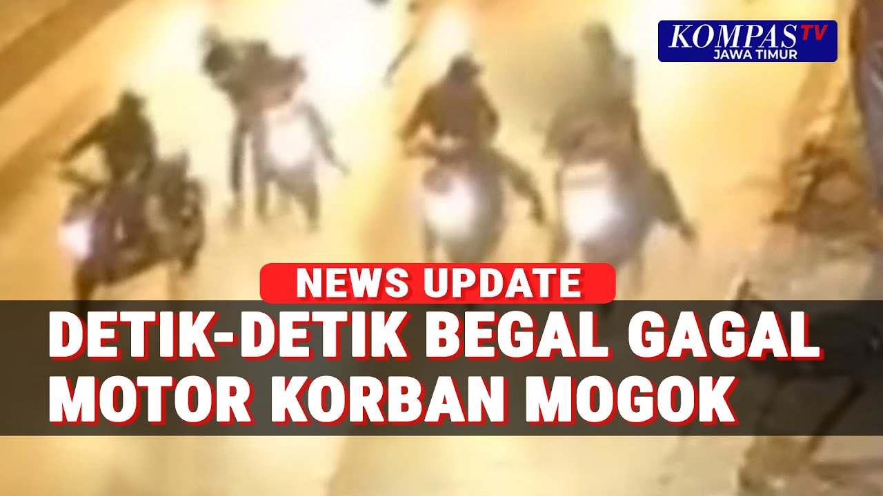 Rekaman CCTV Aksi Begal Mencekam di Cakung, Berujung Gagal Karen Motor Korban Mogok!