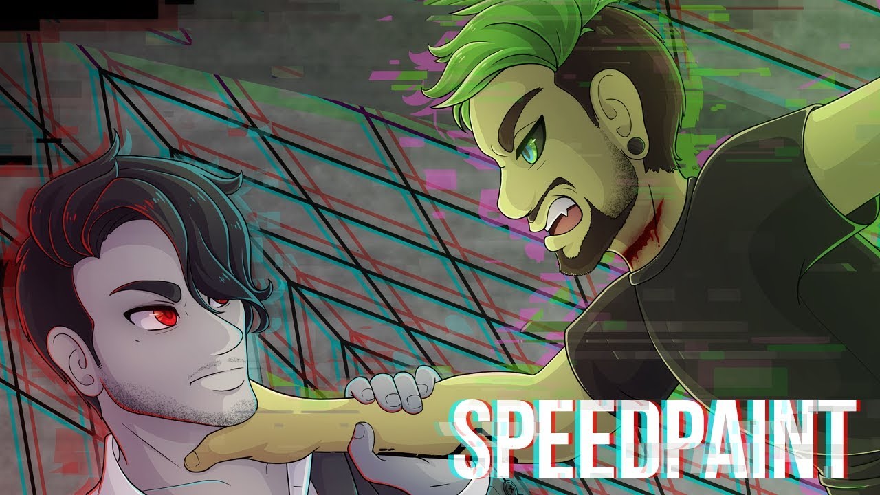 [Speedpaint] Darkiplier Vs Antisepticeye