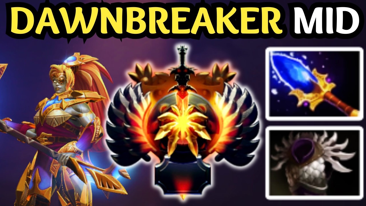 🔥 IMMORTAL DAWNBREAKER MID — FULL HEAL 😈 FULL DAMAGE 😈 CAN’T DIE 😈 | DOTA 2 🔥