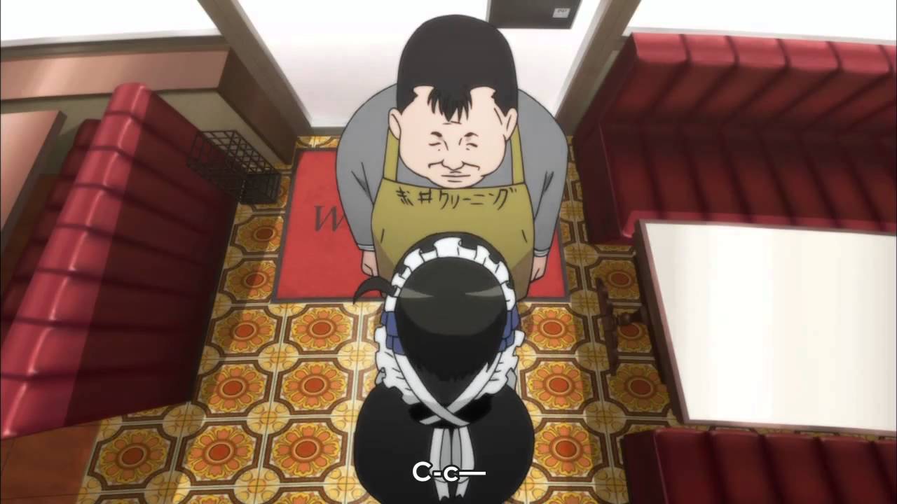 Soredemo Machi wa Mawatteiru &mdash; 1-я серия, сценка с первым клиентом