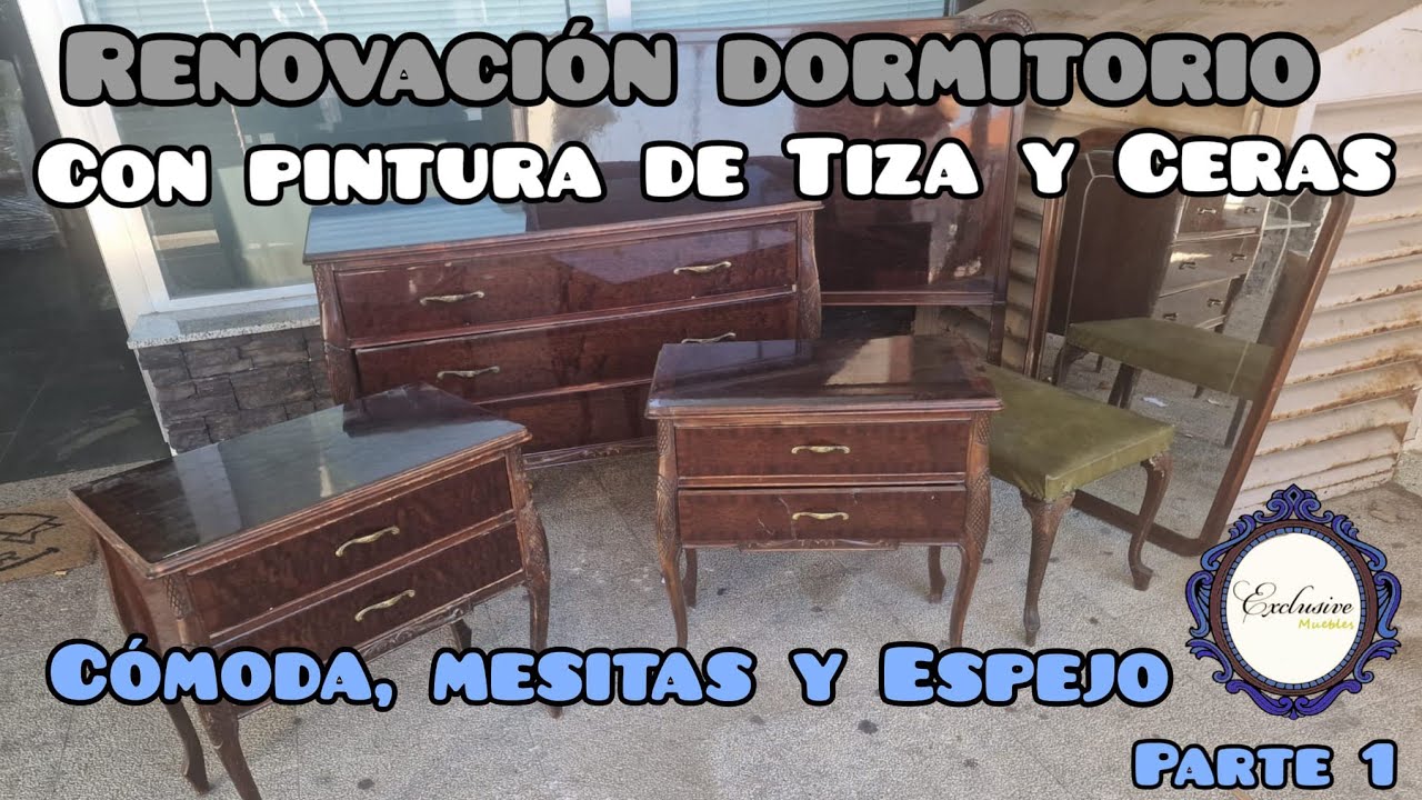 RENUEVA tu dormitorio con PINTURA A LA TIZA Y CERA para muebles / Parte 1