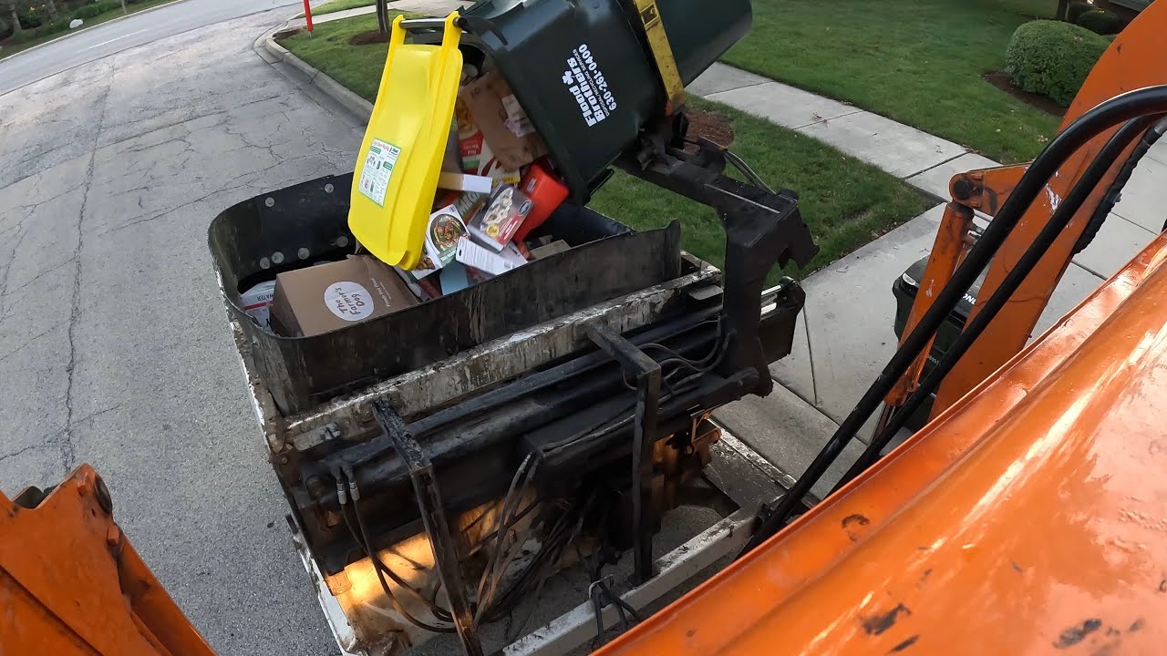 GoPro on a Fast Flood Brothers Curotto Can Garbage Truck