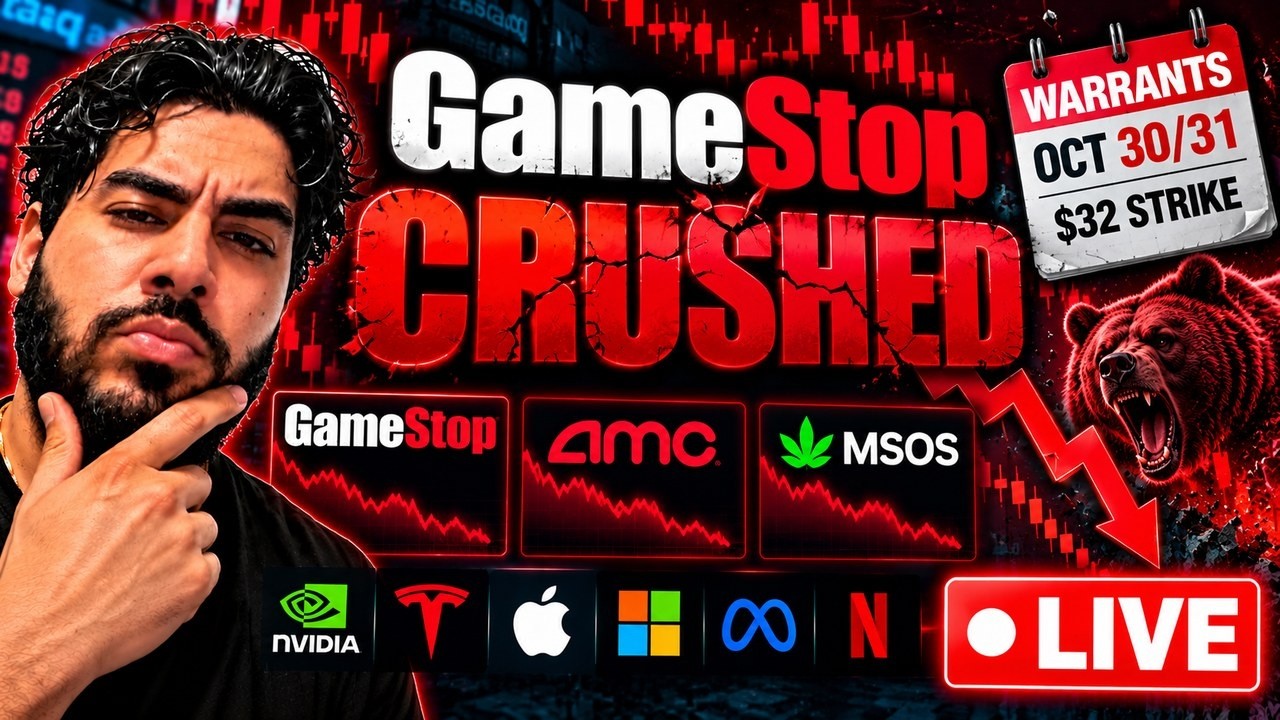 GAMESTOP STOCK CRUSHED! 🚨 GME CALL OPTIONS COLLAPSE! | AMC & MSOS LIVE