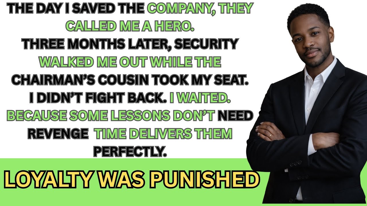 I Pulled the Company Back From Collapse They Gave My Job to the Chairman’s Cousin. They Regretted It