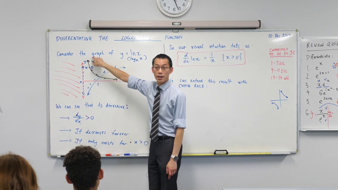 Differentiating the Logarithmic Function (2 of 5: Incorporating chain rule)