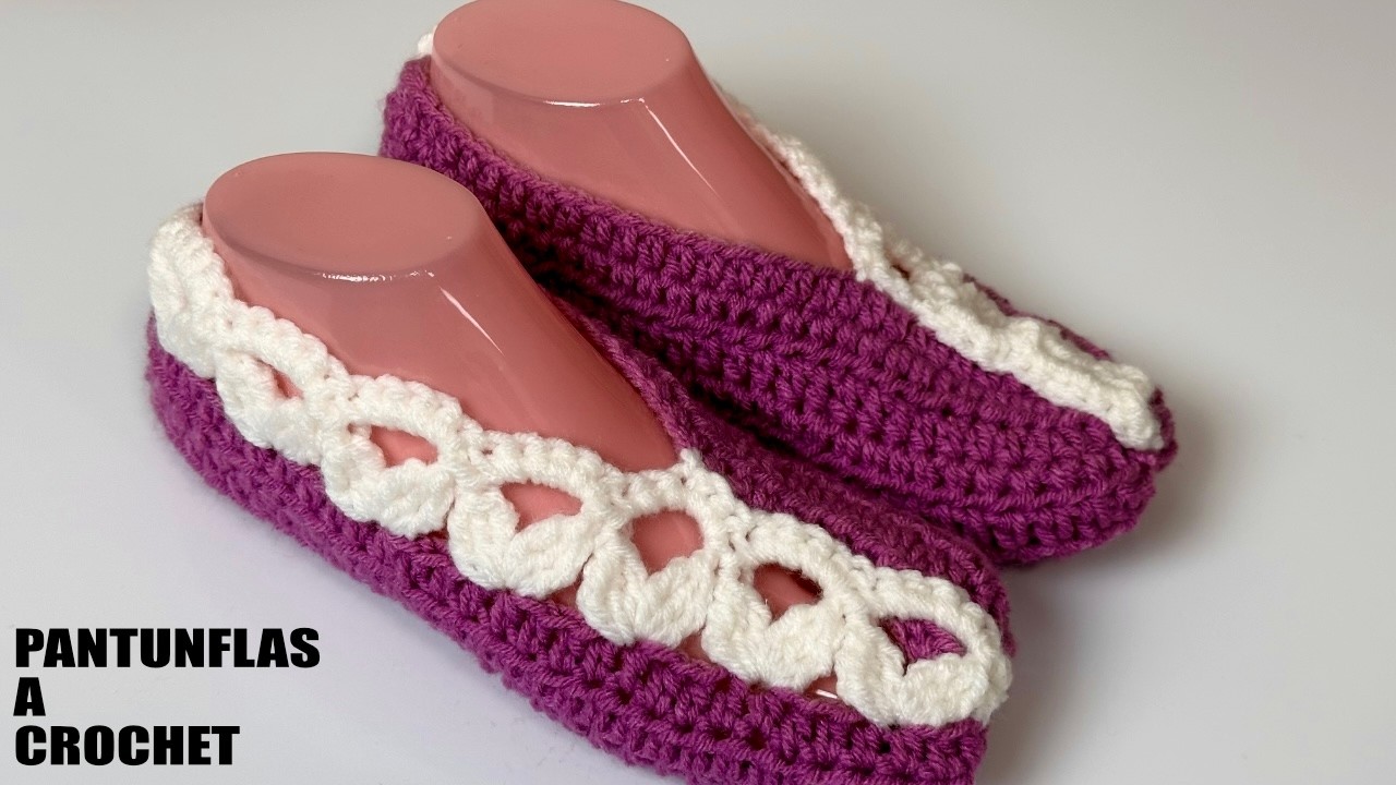 PASO A PASO PARA TEJER PANTUFLAS A CROCHET