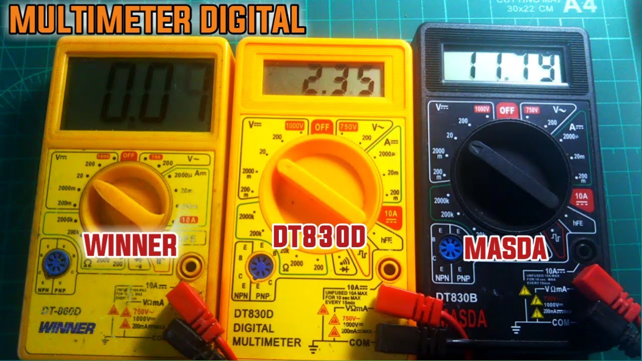 REVIEW MULTIMETER DIGITAL WINNER MASDA DAN DT830D