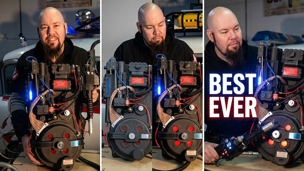 Ghostbusters Proton Pack with Mattel Wand - Sounds - Lights - THE BEST EVER!