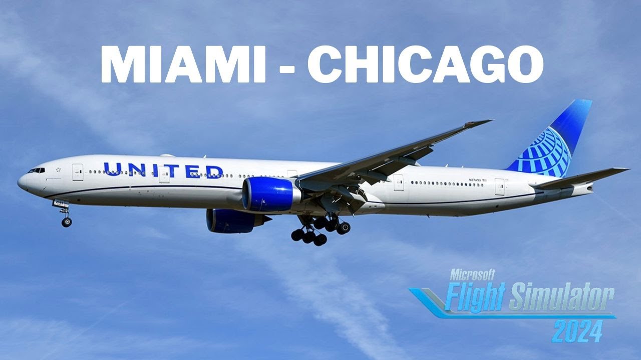 It's Snowing in Chicago | Boeing B777-300ER | KMIA - KORD | MSFS 24