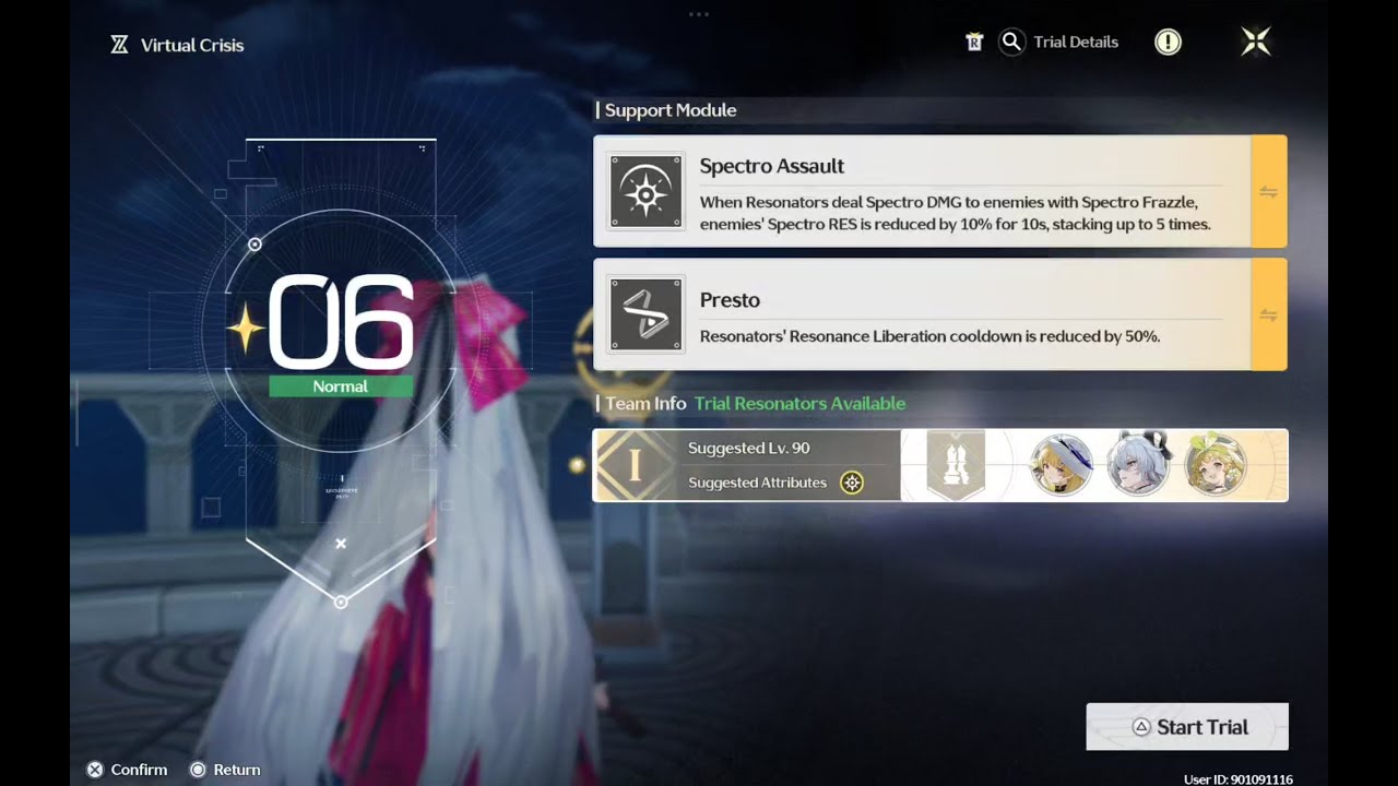 [Wuthering Waves Event] Virtual Crisis: Frontier Trials - Crisis Trial V - Applause For The Swift
