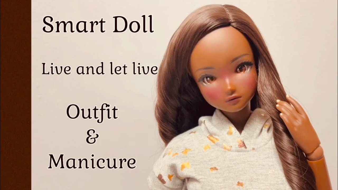 SMART DOLL pear body outfit from @elitedollworld  and DIY MANICURE  #fashiondoll #smartdoll #bjd