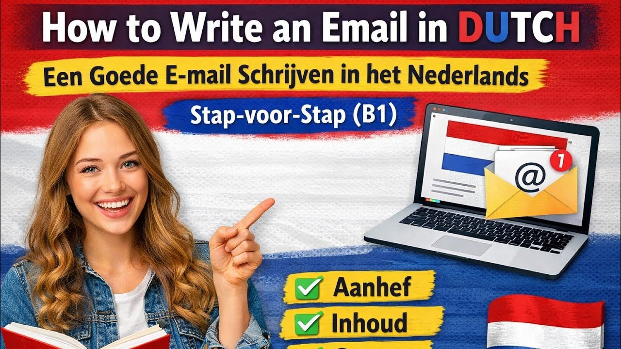 How to Write an Email in Dutch | Een Goede E-mail Schrijven in het Nederlands | Stap-voor-Stap (B1)