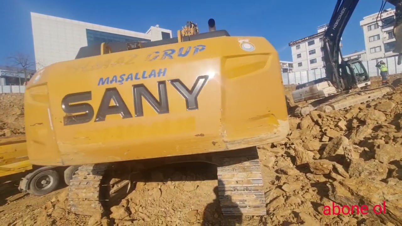SANY SY 385 VE HIDROMEK 370 BUYUK HARFIYAT  TEMELINDE YÜKLEME #hafriyat