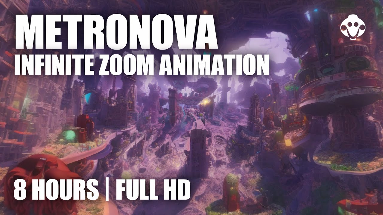 🔮 Metronova | Voyage into City Dreamscapes | Infinite Zoom Animation (8 Hours), Full HD ✨