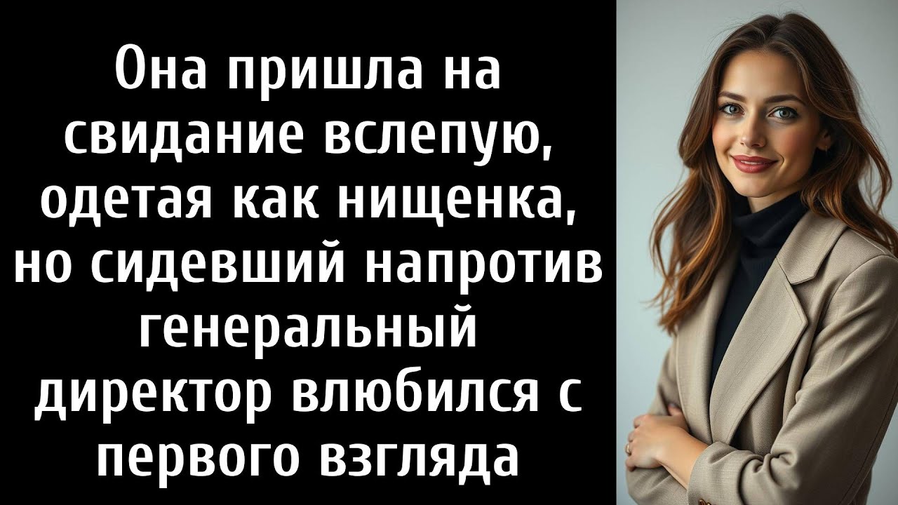 Она пришла на свидание вслепую, одетая как нищенка, но сидевший напротив генеральный директор