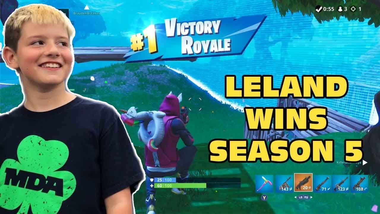 Leland Wins Fortnite Battle Royale Season 5- Multiple Wins