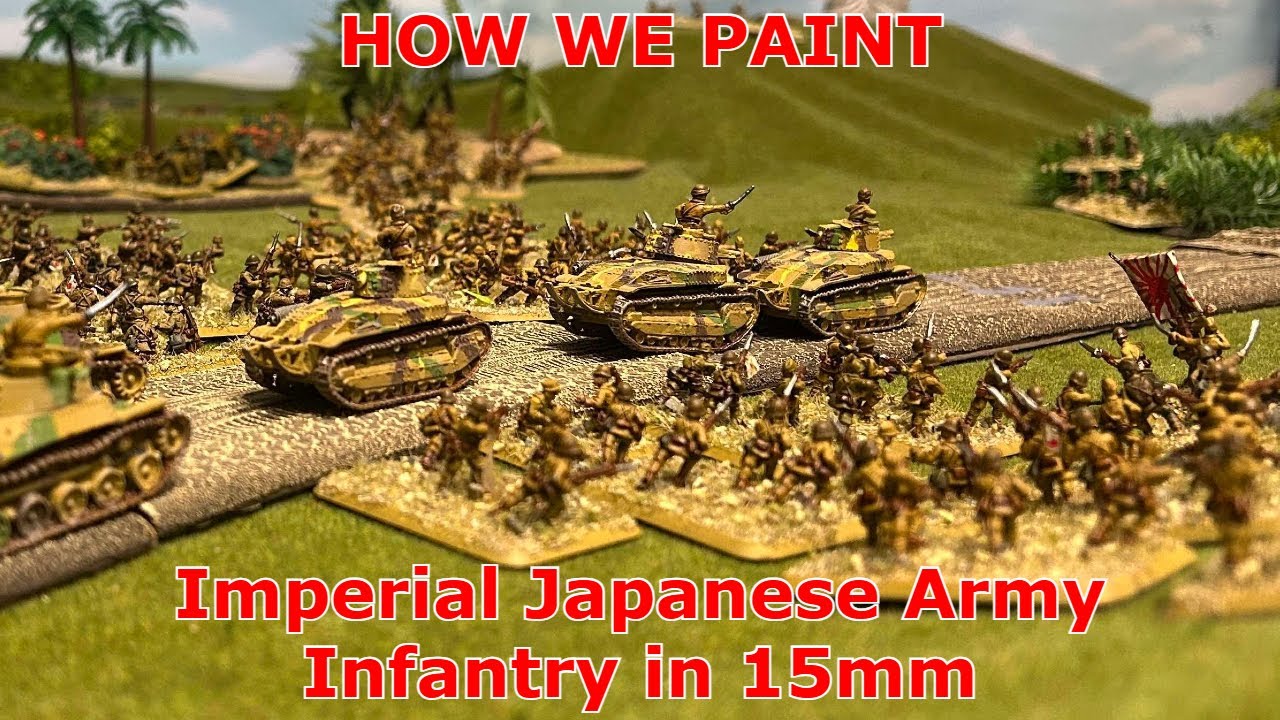 How we speed paint IJA Infantry in 15mm