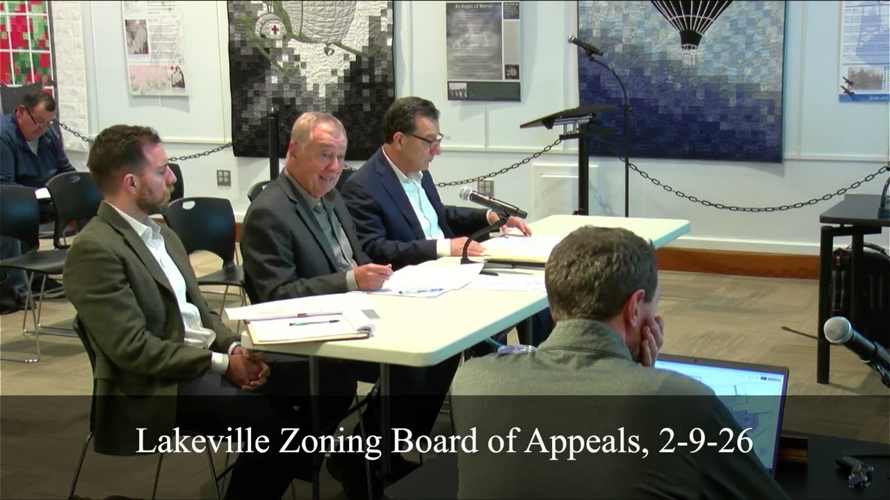 Lakeville Zoning Board of Appeals, 2-9-26