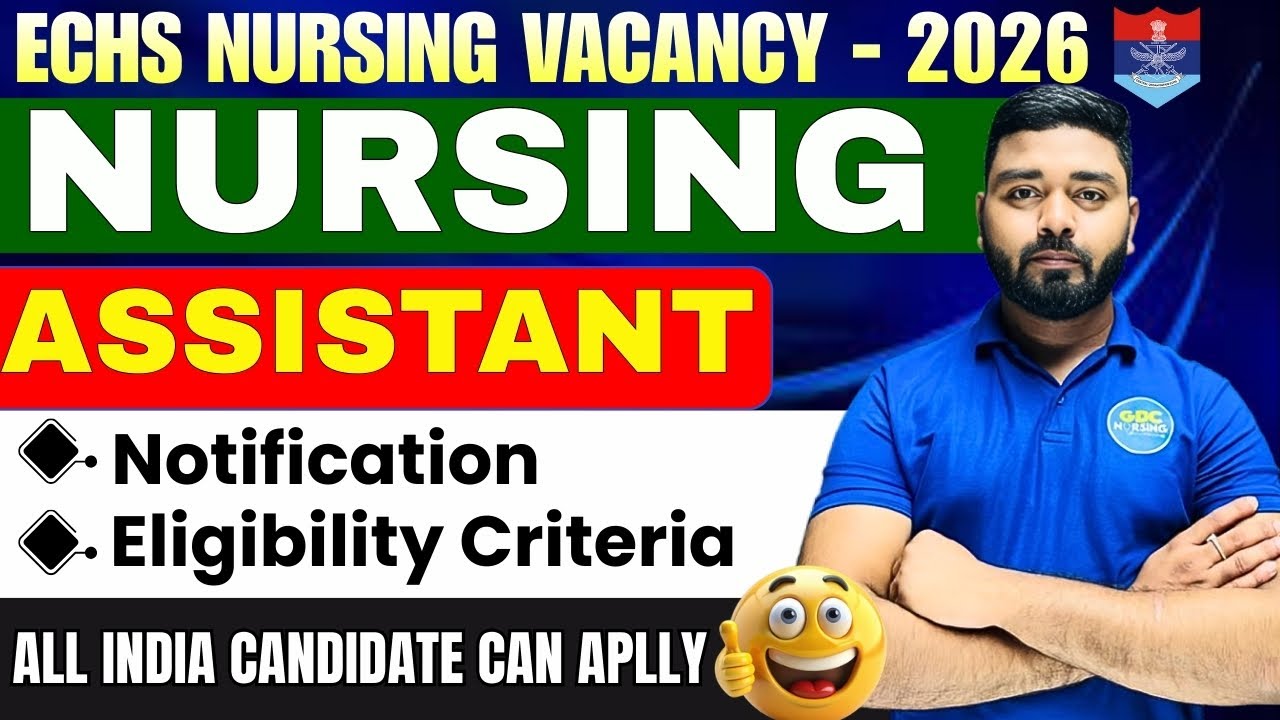 Latest ECHS Nurse Vacancy 2026 | Eligibility, Salary, Apply 