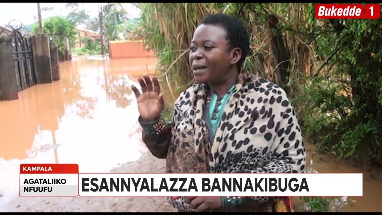 Agataliikonfuufu: Enkuba egoyezza Banna Kampala. Aboku Ntebe Road basigadde bagyasimula nga bugolo.