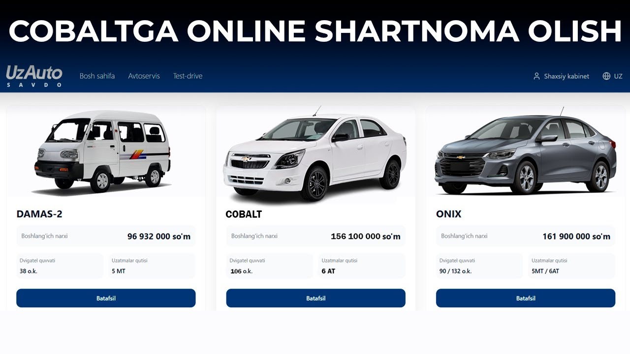 UzAuto Cobaltga Online shartnoma olish 2025 | Cobalt midnight MCM 2025 | Cobalt style 2025