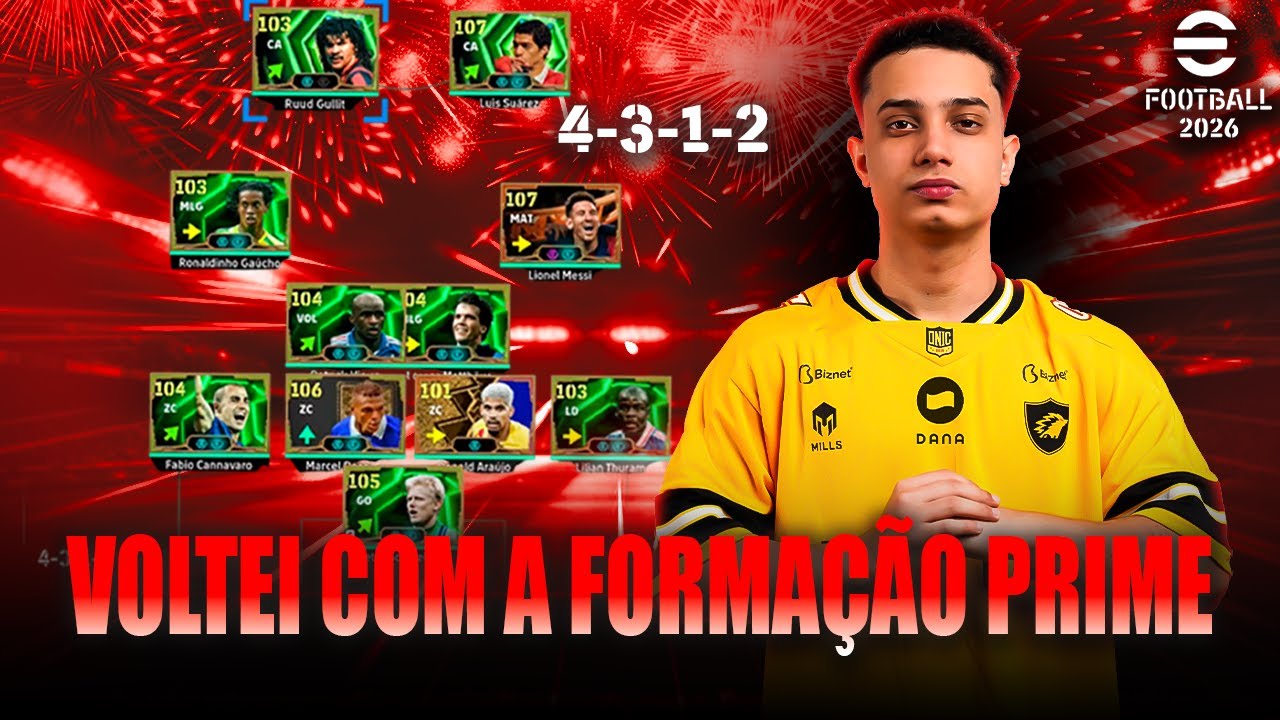 VOLTEI COM A MINHA FORMAÇÃO PRIME no Efootball 2026